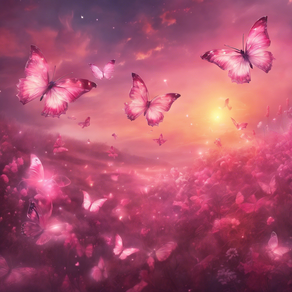 soñar con mariposas rosas
